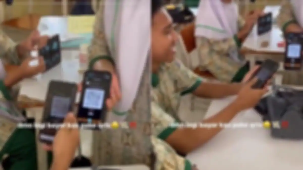 TikTok Demi menghindari alasan nggak punya cash, bendahara kelas di Banda Aceh tagih uang kas memakai Qris.