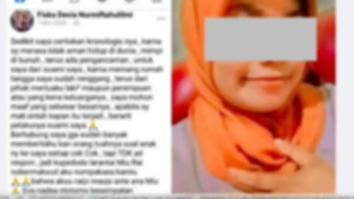 Firasat wanita di Donggala sebelum dihabisi suaminya sendiri 
