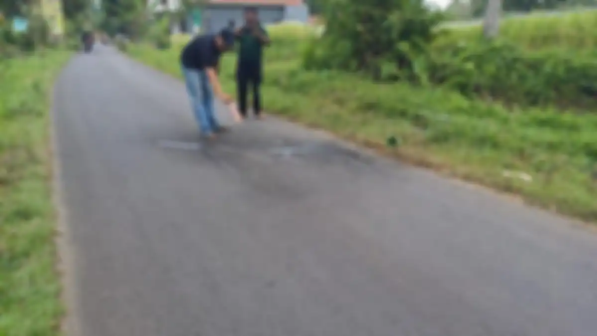 Lokasi penyiraman air keras yang dilakukan warga Jember pada tetangganya pada Sabtu (11/11/2023).