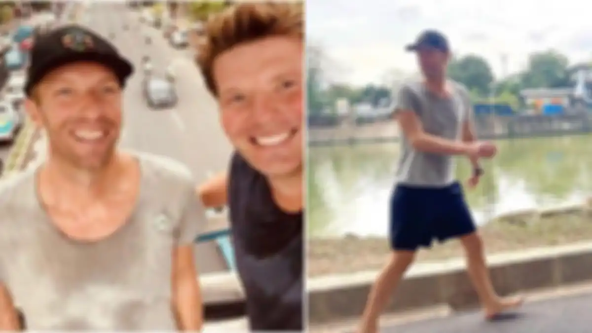 Vokalis Coldplay Chris Martin bertelanjang kaki alias nyeker di Jakarta, jadi sorotan warganet. 