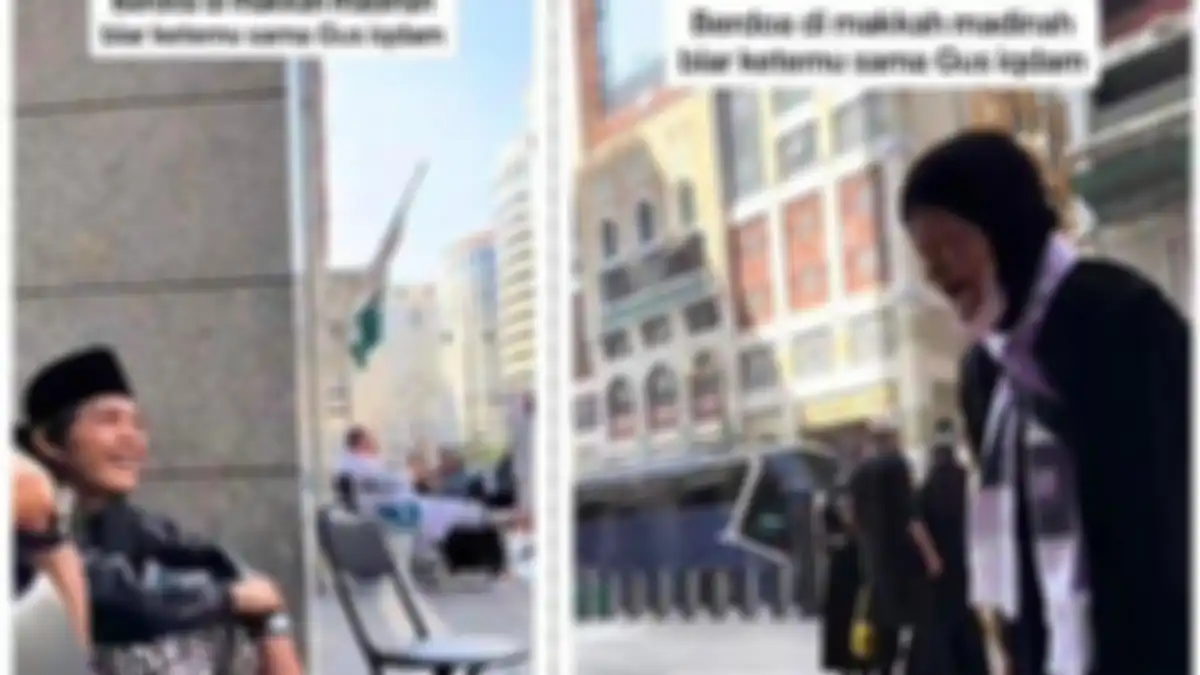 Viral video nenek jamaah umroh memanjatkan doa di Makkah ingin bertemu Gus Iqdam, langsung terkabul. 