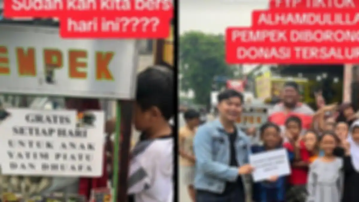 Kisah Pak Jabo, pedagang pempek yang viral di TikTok.