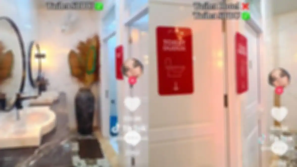 Toilet mewah di SPBU Sukabumi viral di TikTok.
