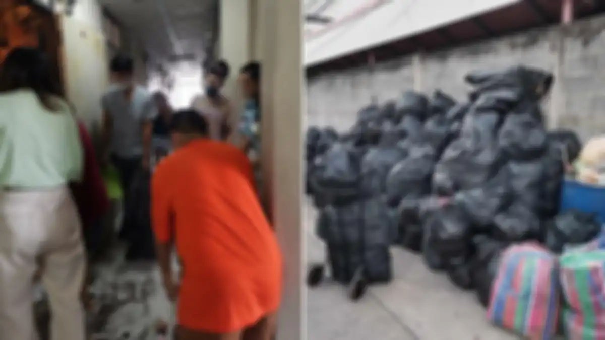 Pemilik kontrakan syok, salah satu kamar yang disewakan penuh sampah.