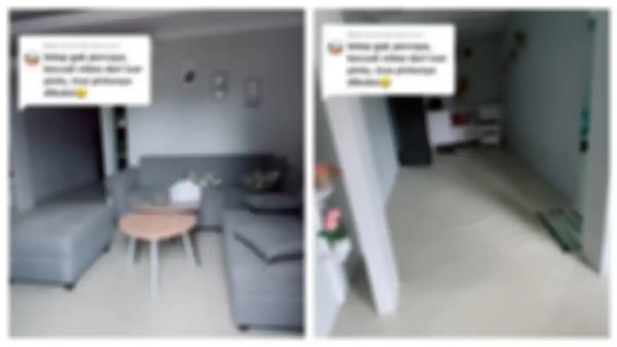 Viral rumah kayu memiliki interior mewah.