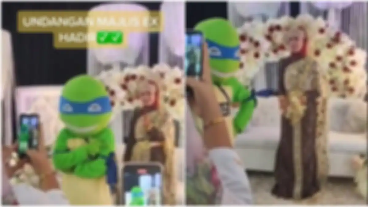 Viral pria datang ke nikahan mantan 