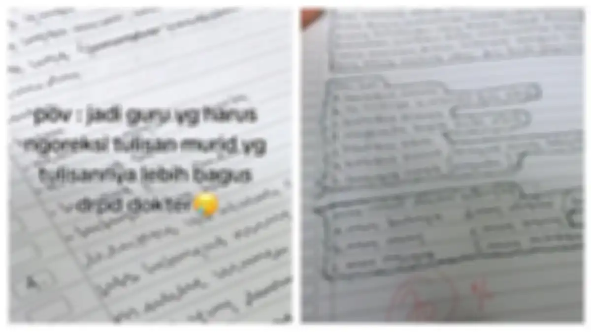 Tulisan murid yang hampir mirip dengan dokter 