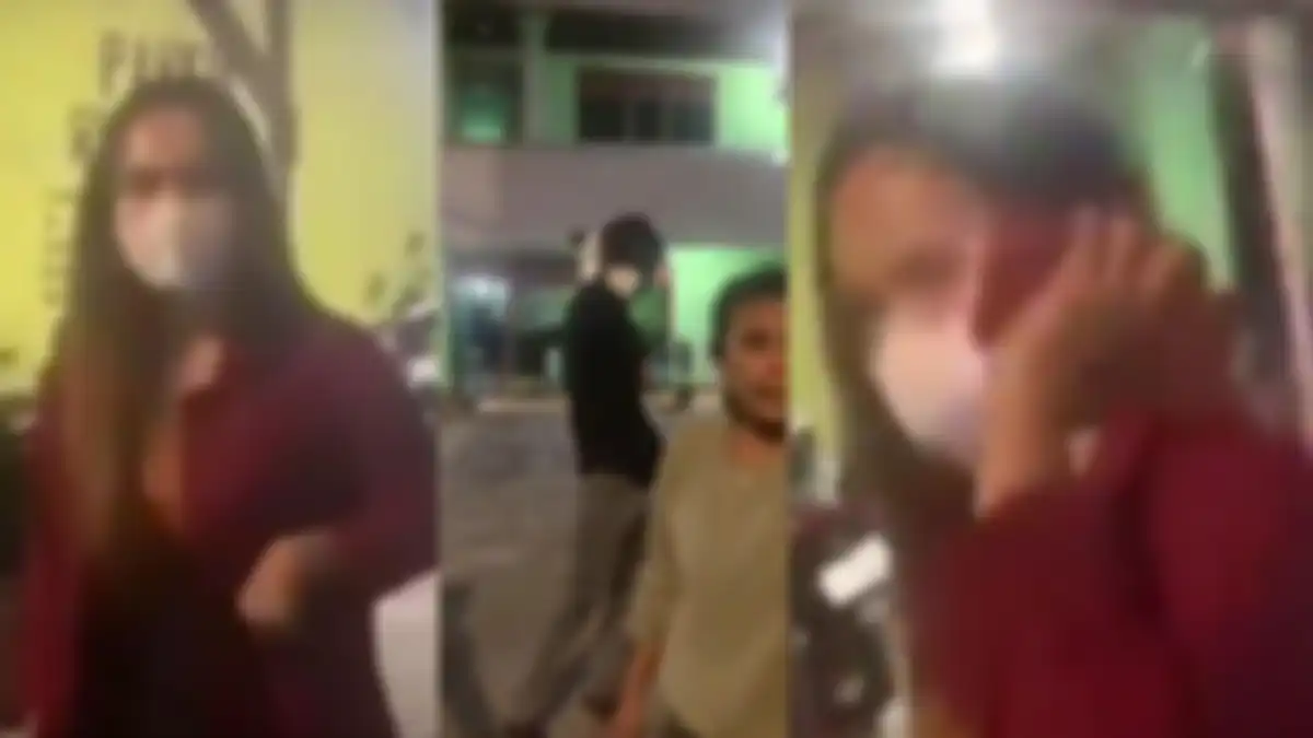 Momen wanita kepergok selingkuh berujung keributan akhirnya dilerai ibu-ibu berbaju hijau 