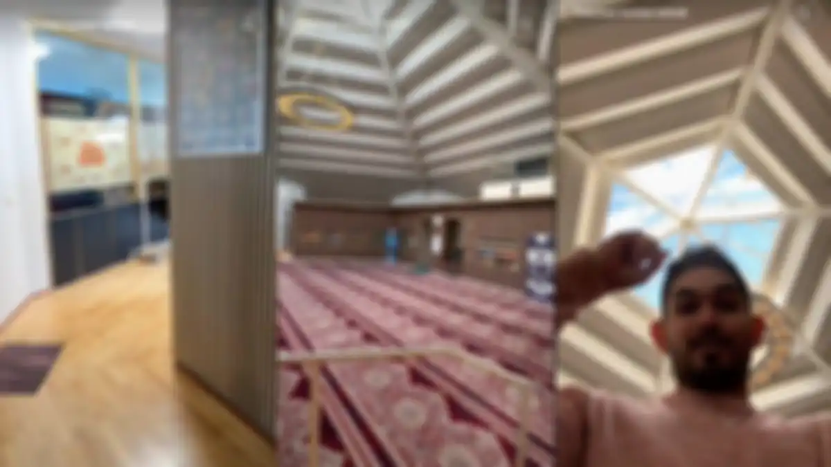 Atap The Grand Mosque of Iceland bisa untuk melihat aurora 