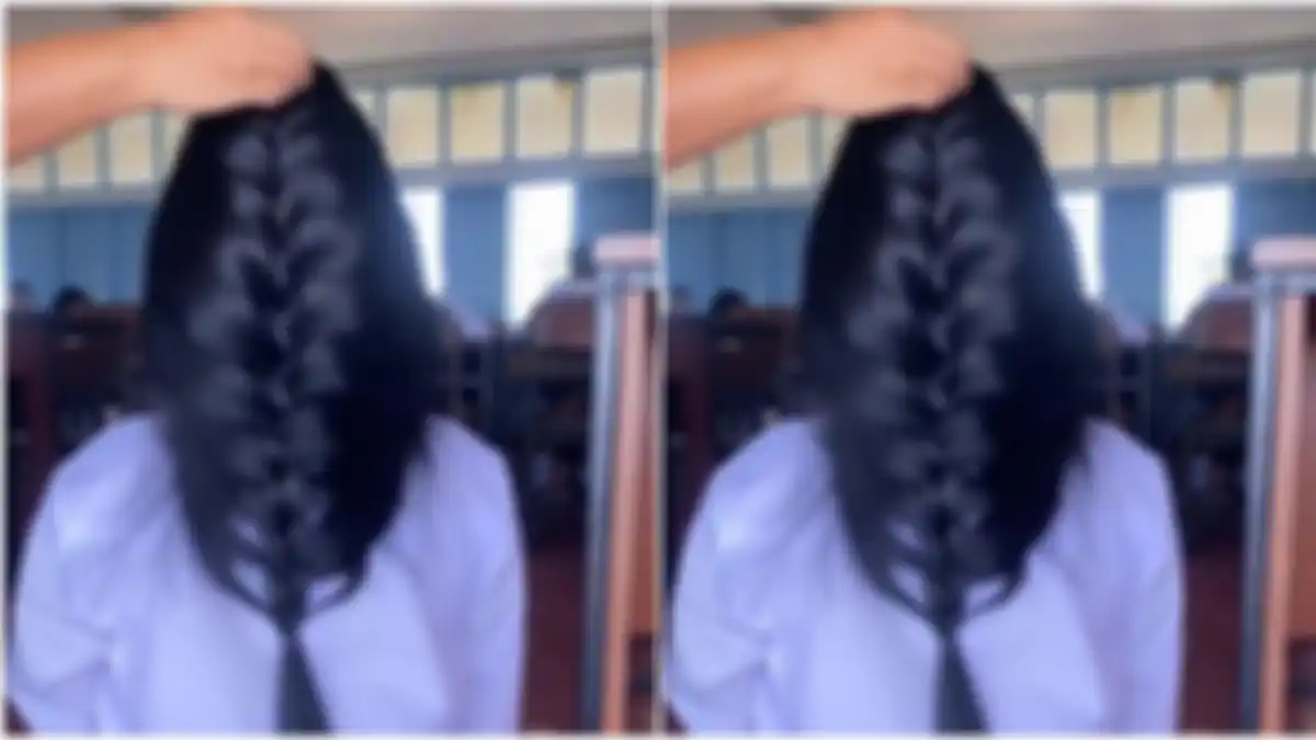 Video rambut dikepang mendadak viral 