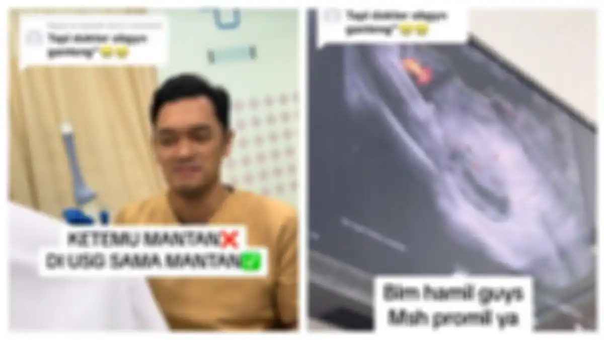Momen wanita jalani pemeriksaan USG oleh mantan kekasih.