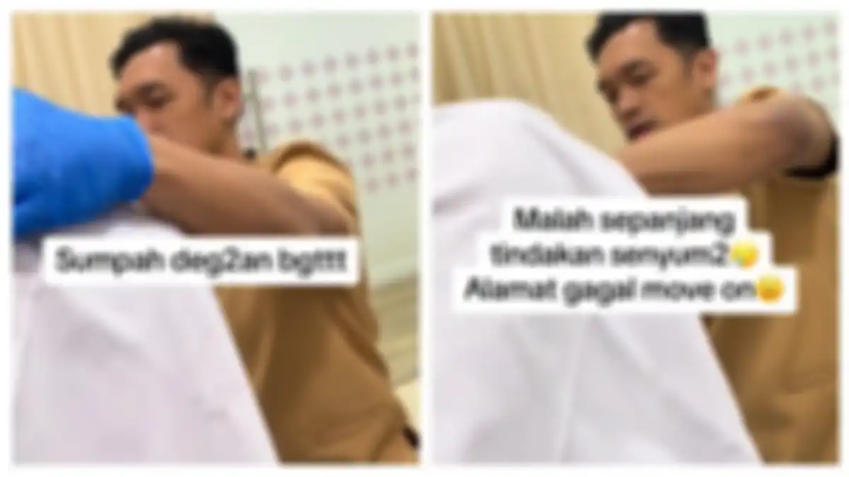 Momen wanita jalani pemeriksaan USG oleh mantan kekasih.