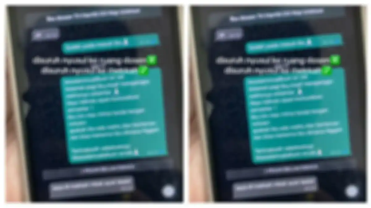Isi chat mahasiswi dengan bu dosen.
