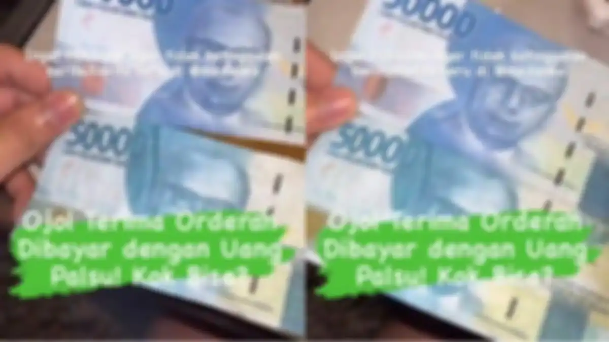 Nasib driver ojol di Medan, tak sadar dibayar pelanggannya pakai uang palsu.