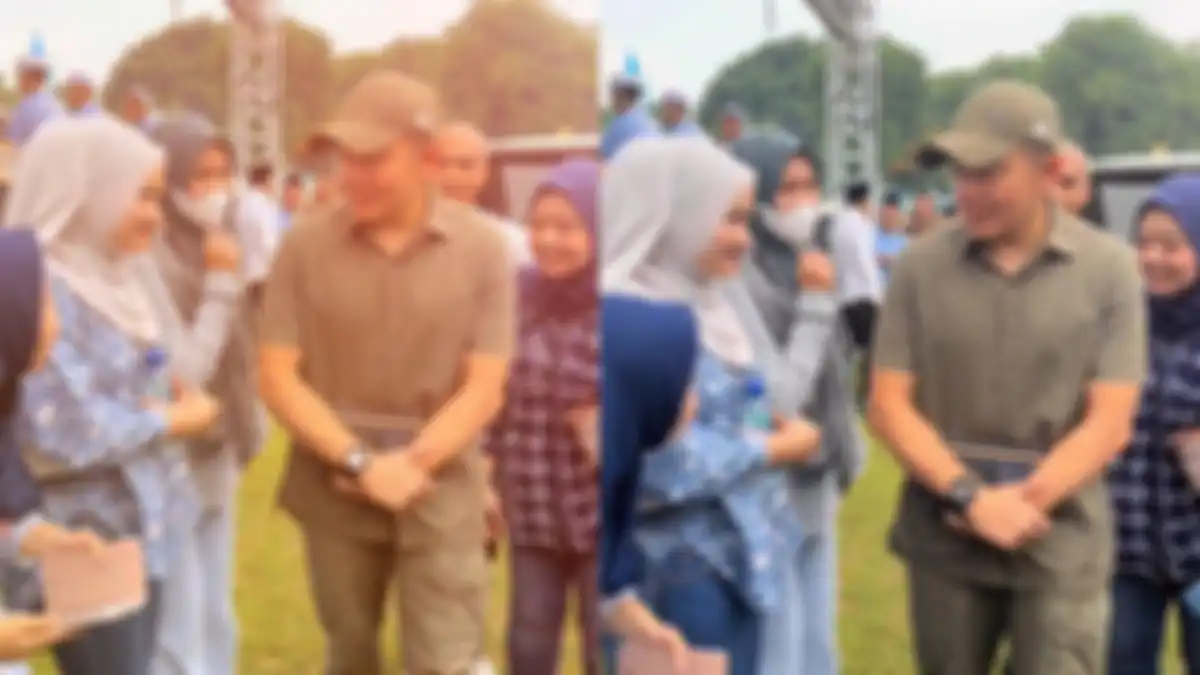 Viral di TikTok video Mayor Teddy menatap ke arah seorang gadis