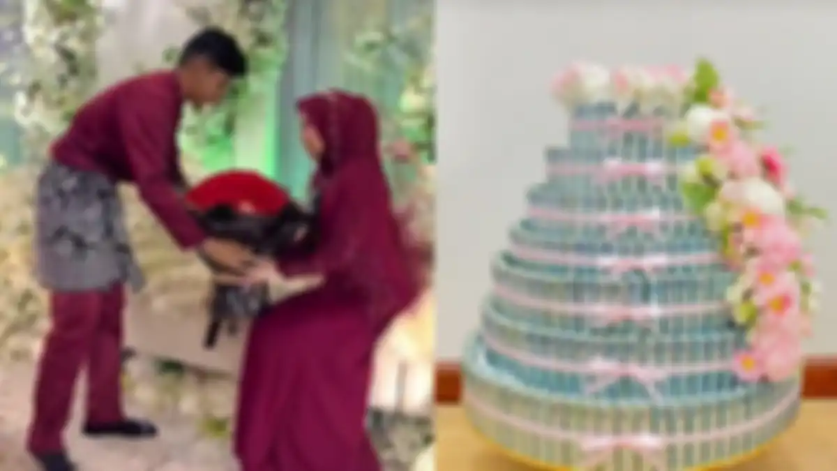 Momen lamaran pasangan kekasih yang viral di TikTok karena maharnya berjumlah Rp 166 juta.