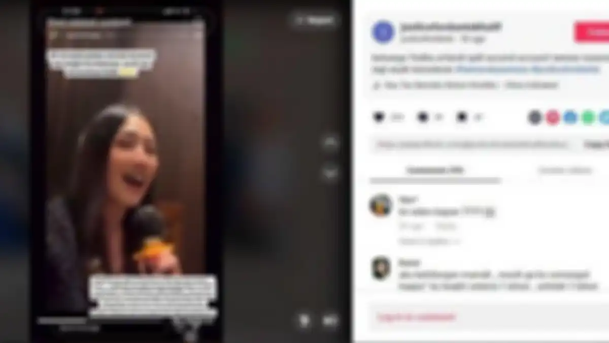 Tamara Tyasmara Asik Karaoke di Second Account Instagram