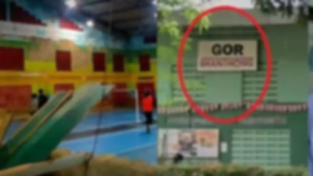 Udin Rodjudin memilik gelanggang olahraga (GOR) pribadi.