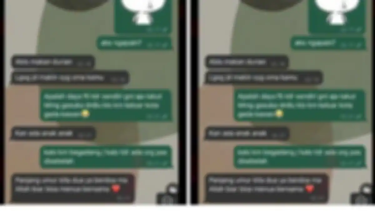 isi chat Babe Cabita 2 malam sebelum meninggal dunia