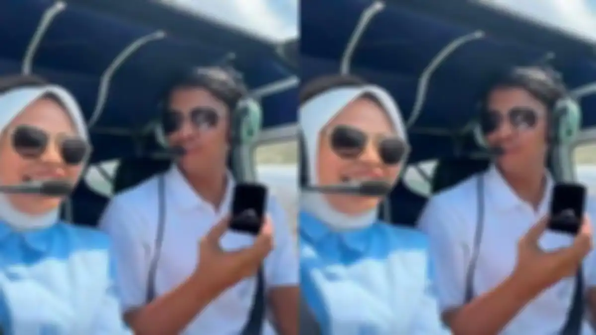 Momen bahagia seorang wanita dilamar kekasihnya di helikopter