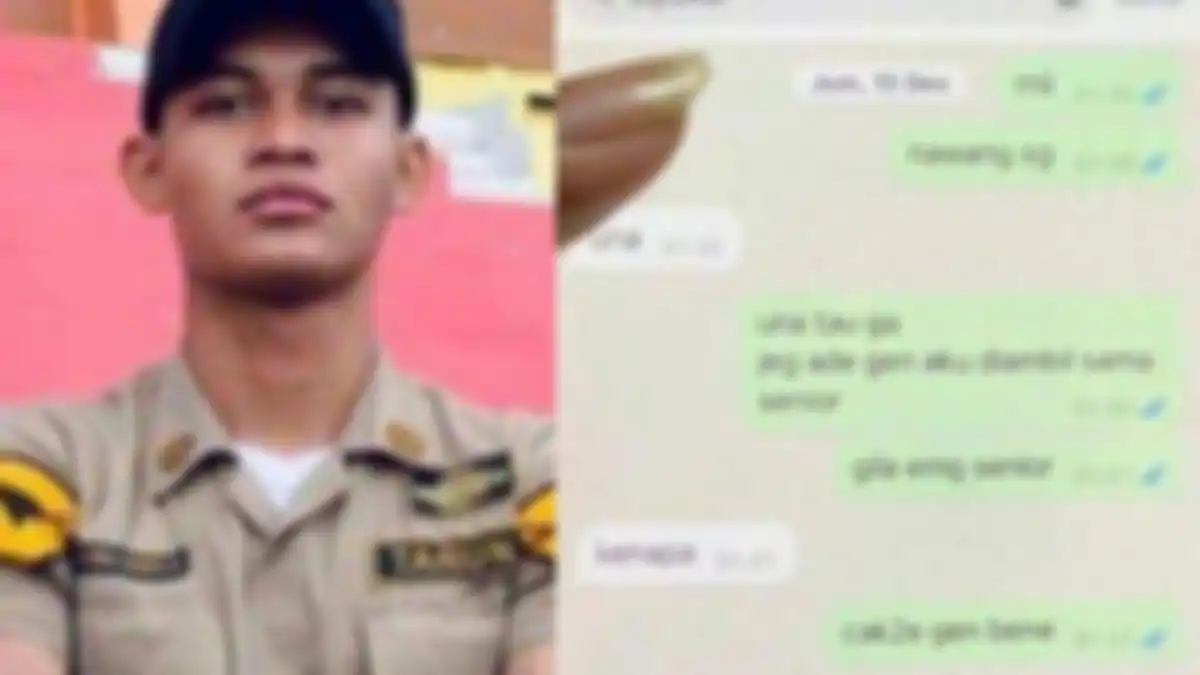 Chat Putu Satria k pacar sebelum tewas dianiaya senior  
