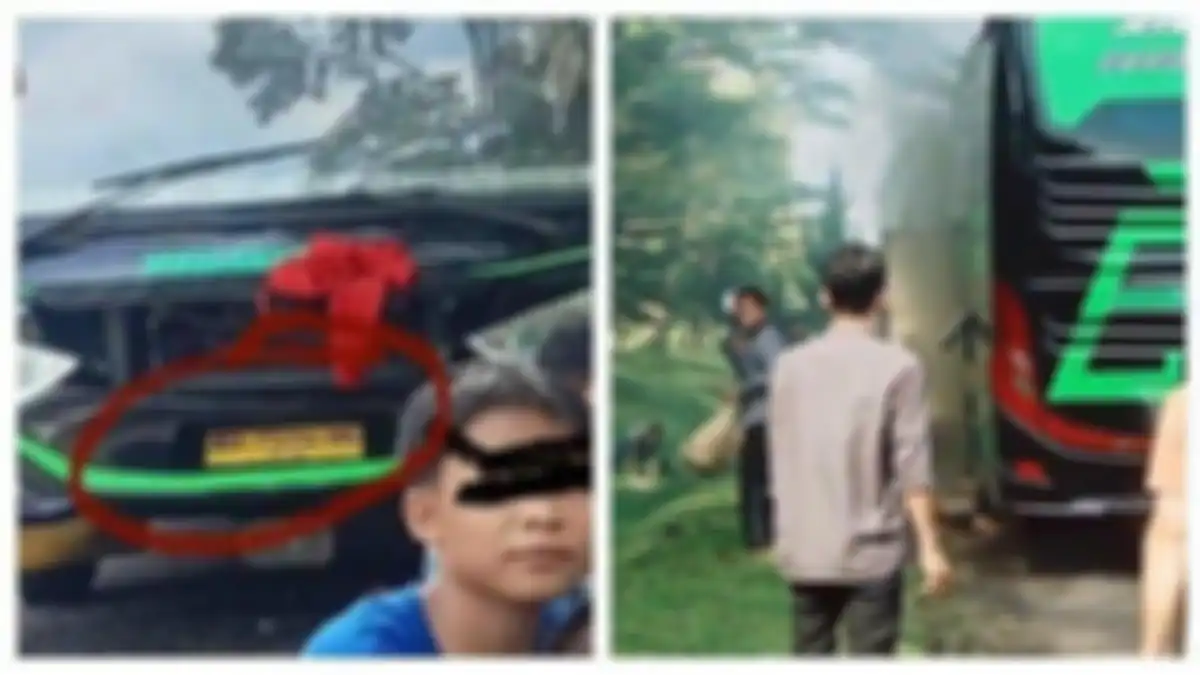 Bus yang kecelakaan di Subang, ternyata pernah terbakar di Tol Cipularang sebulan lalu 