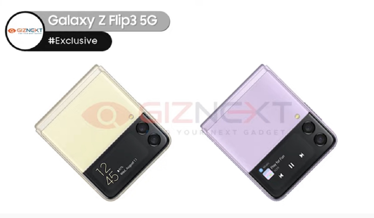 Bocoran desain render Samsung Galaxy Z Flip 3.