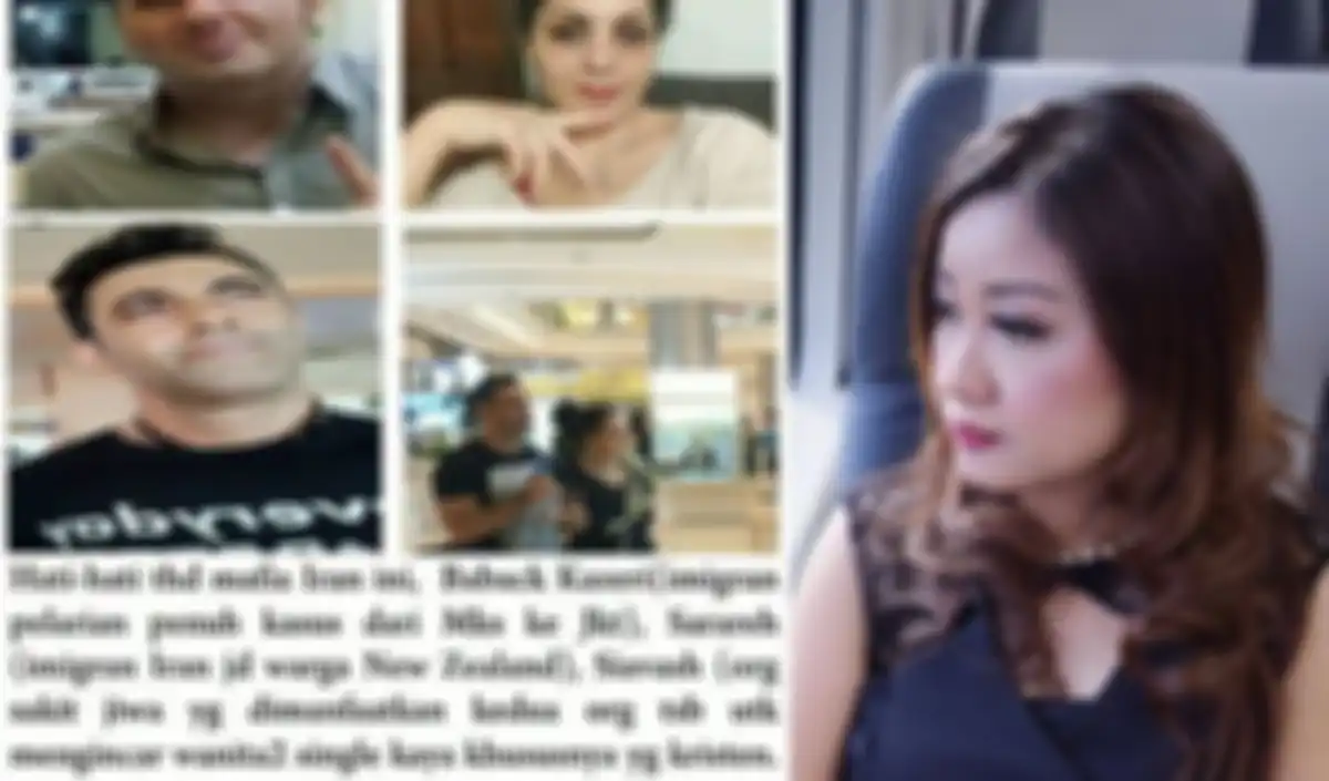 Vivi Anna Maria Haryono (kanan) ungkap sindikat pria Iran yang menipunya sebagai pacar