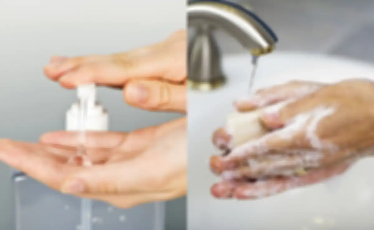 Sabun VS Hand sanitizer