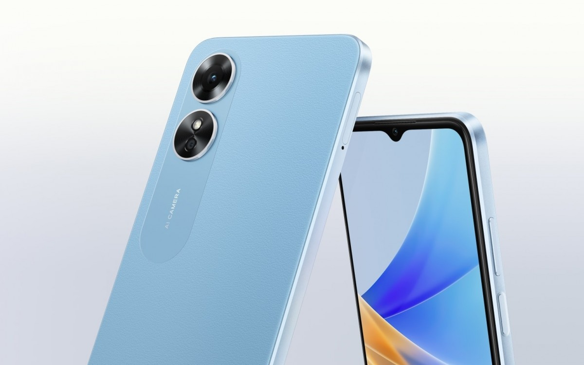 Bentuk kamera belakang dan depan OPPO A17 