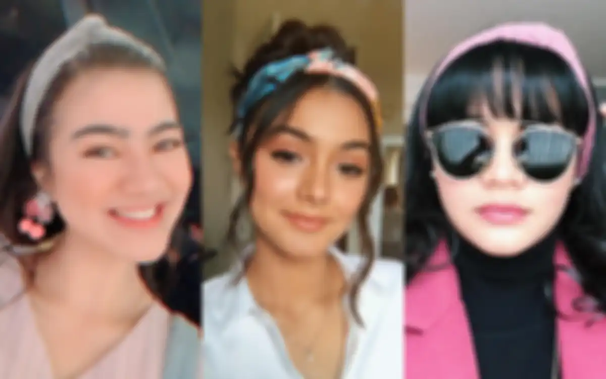 Tatanan rambut dengan bandana kekinian ala seleb Indonesia