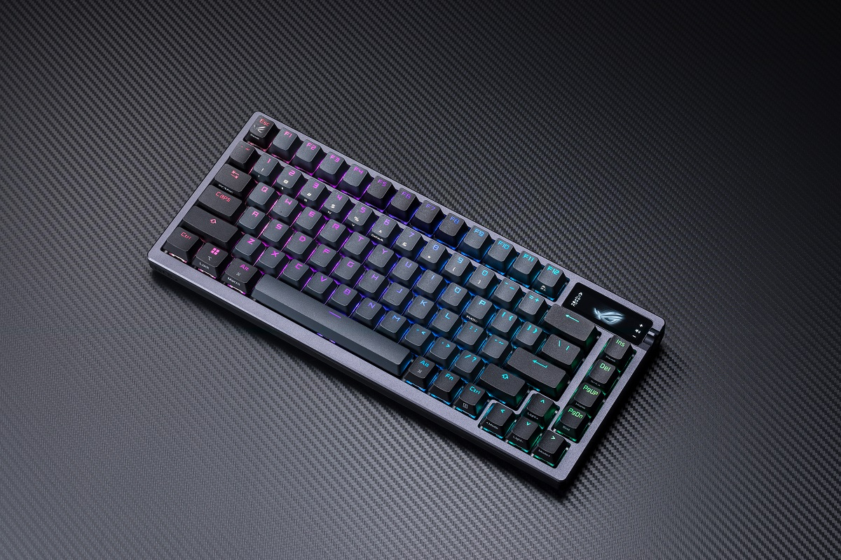 ASUS ROG Azoth dirakit dengan material yang mengutamakan kenyamana pengguna dalam mengetik