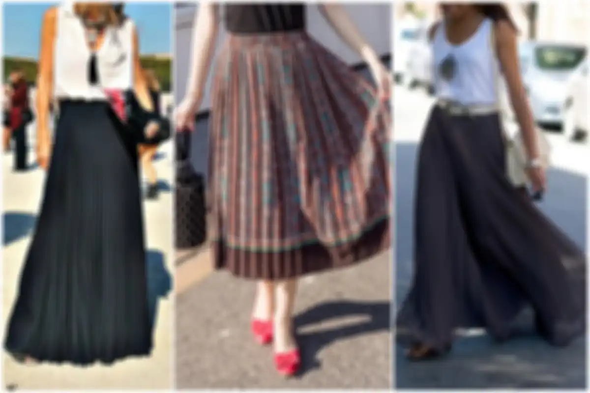 Rok plisket dan loose top