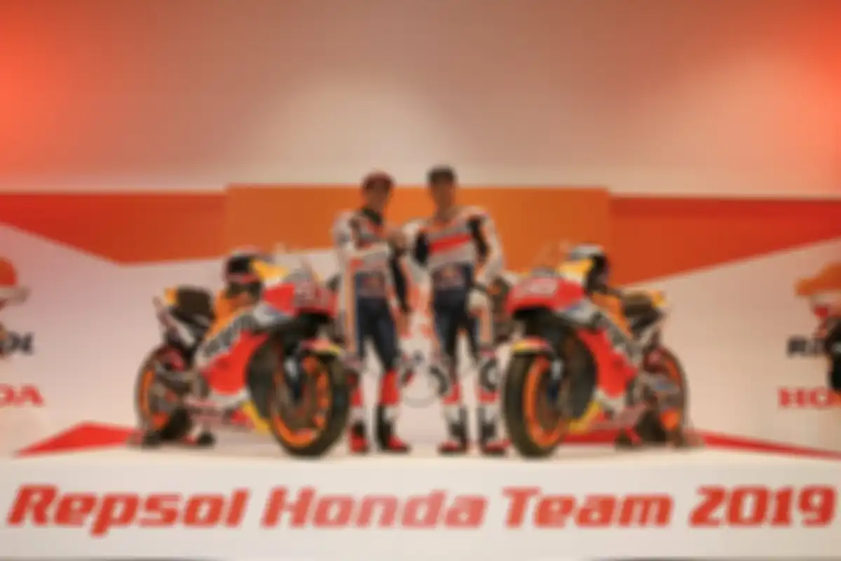 Tim Repsol Honda dengan livery mirip dengan musim lalu dikenalkan di Madrid, (23/1/2019)