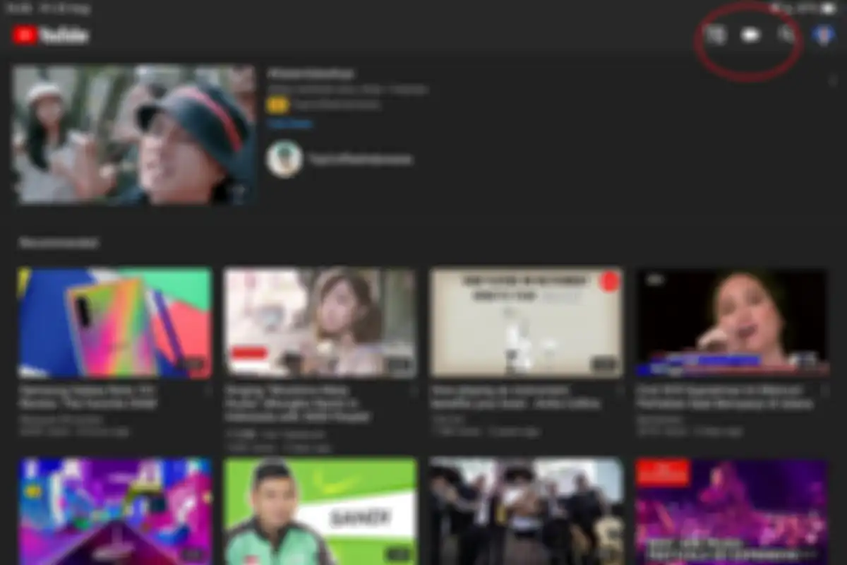 Pilih upload video