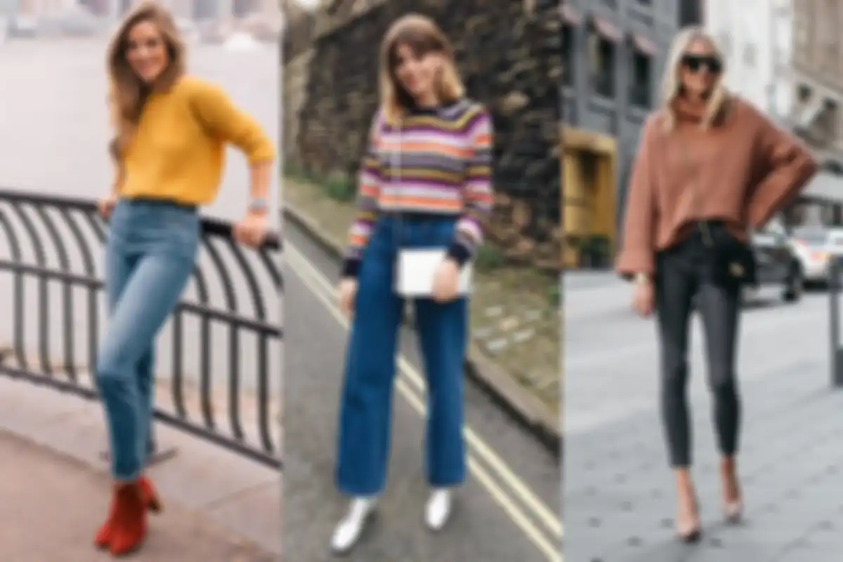 Paduan sweater dengan jeans