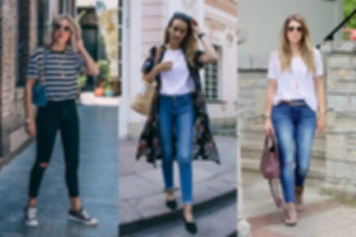 Paduan kaos dan jeans