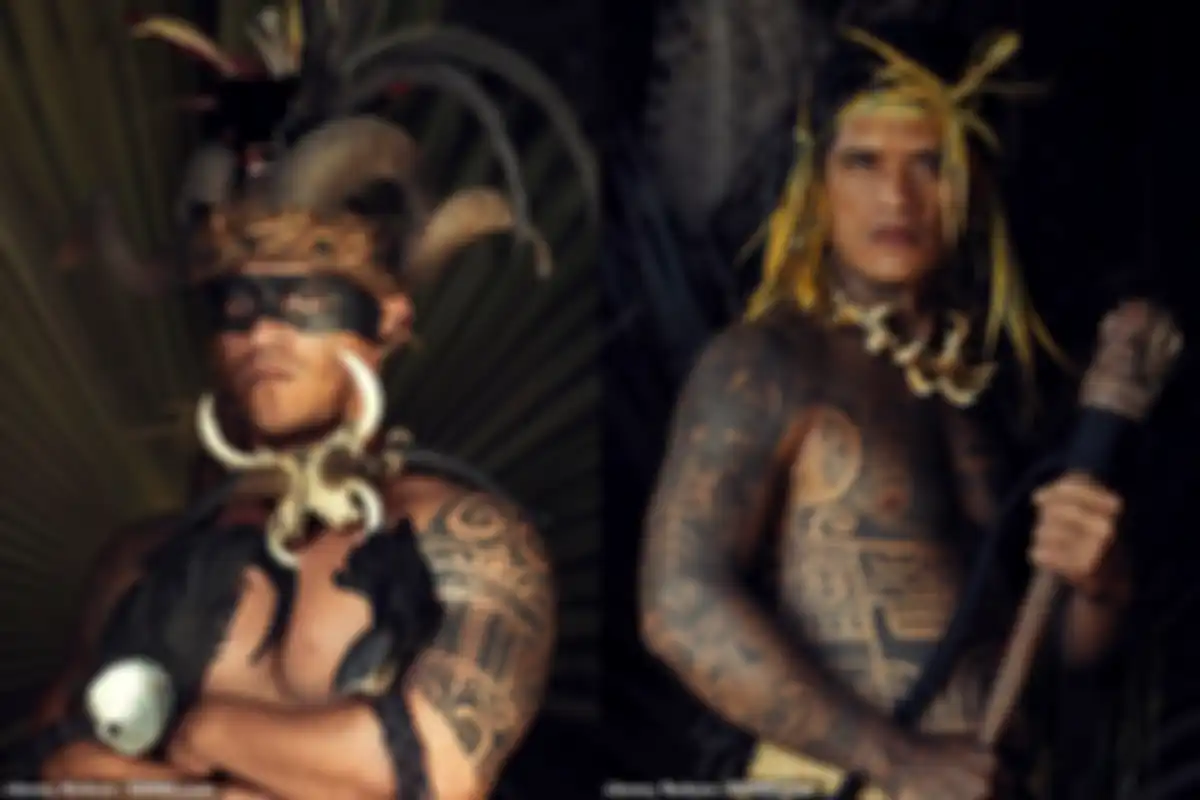 Tato yang digunakan penduduk Marquesas, Samudera Pasifik.