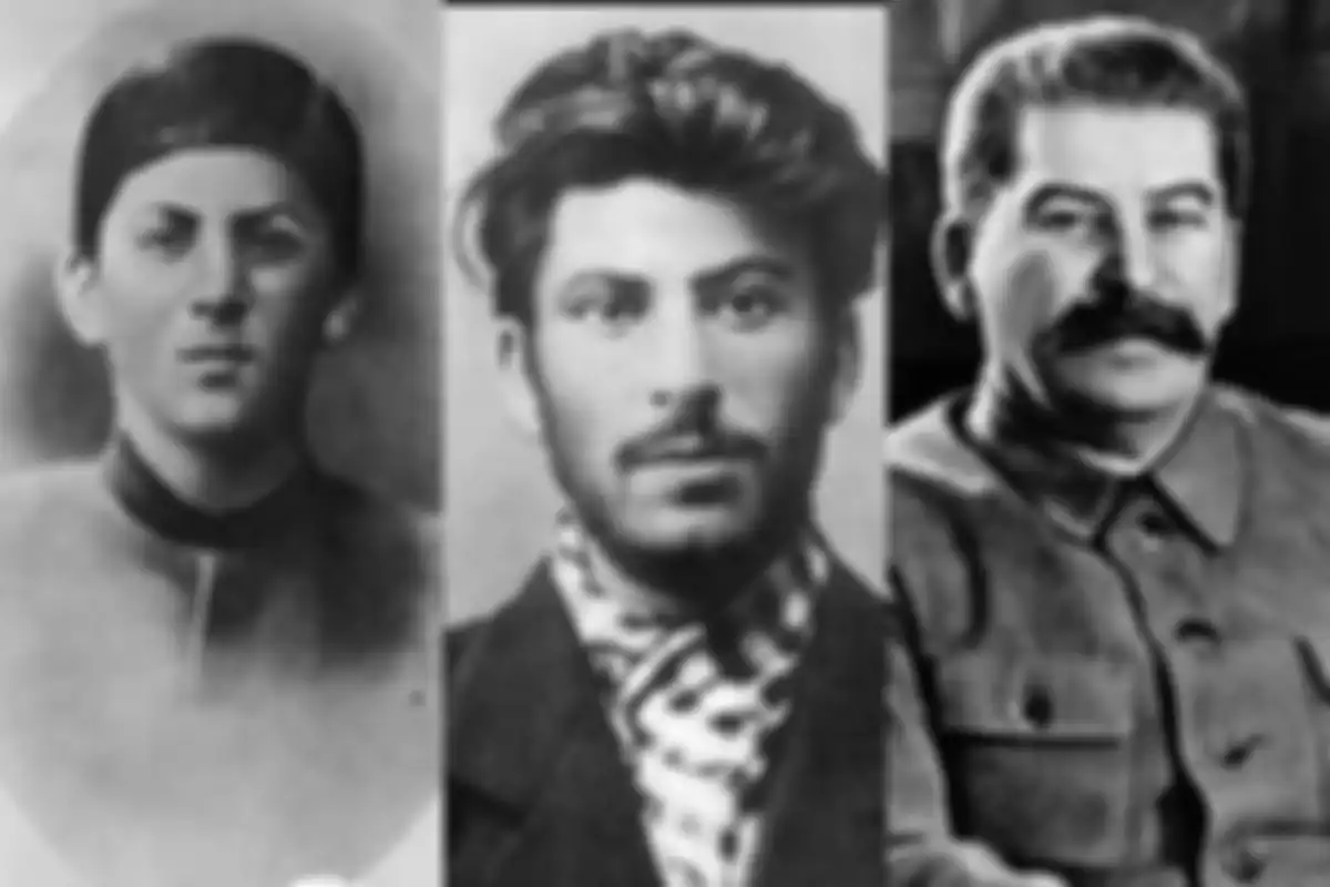 Joseph Stalin, saat masih muda hingga menjadi pemimpin yang diktator.