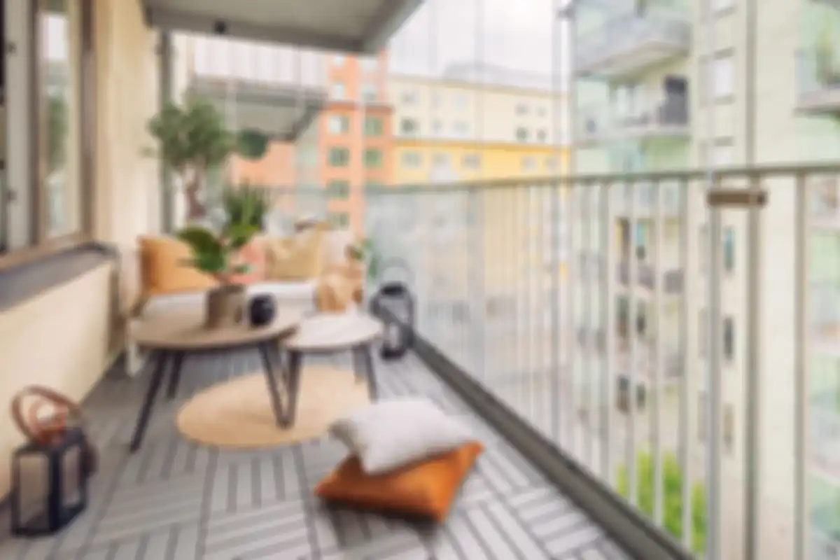 Ilustrasi balkon rumah
