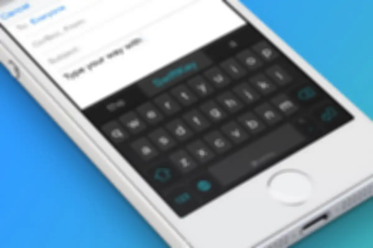 Ilustrasi keyboard Microsoft SwiftKey di iOS