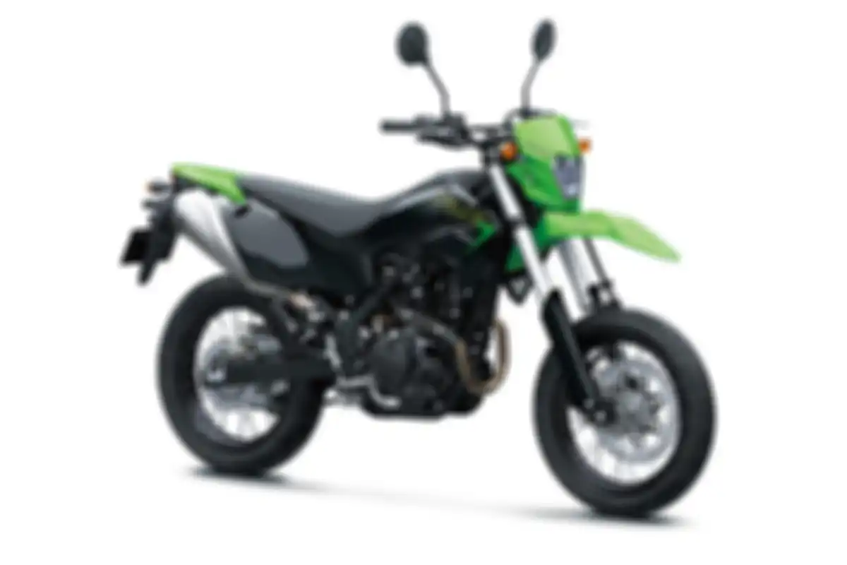 Tampak depan Kawasaki KLX230SM.