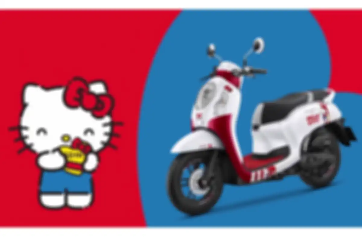 Honda Scoopy Hello Kitty pakai skema warna spesial