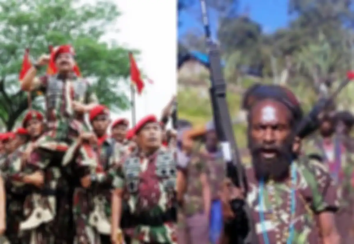 Pasukan gabungan TNI, Kopassus, Kostrad, dan Yonif 500/R berhasil menewaskan 2 anggota KKB Papua.