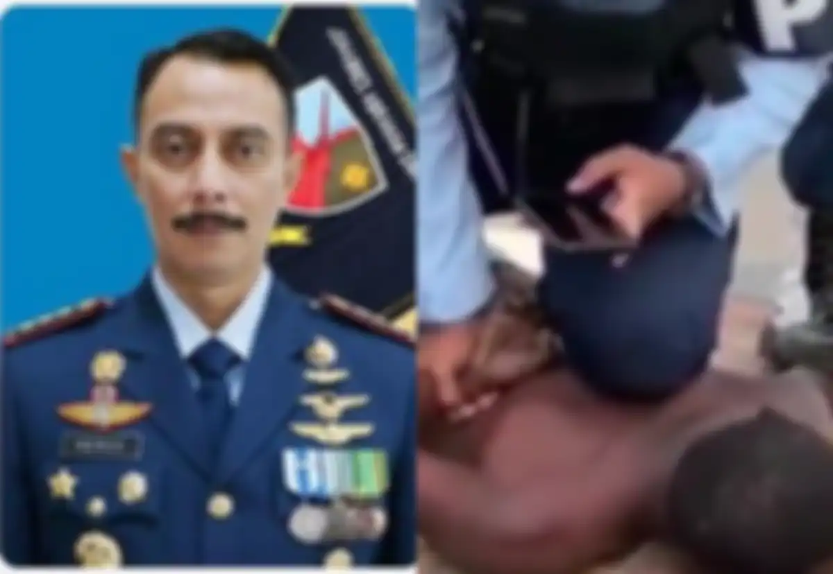 Danlanud Johannes Abraham Dimara Kolonel Pnb Herdy Arief Budiyanto yang dicopot setelah ulah dua oknum anggota TNI AU menginjak kepala warga Papua. 