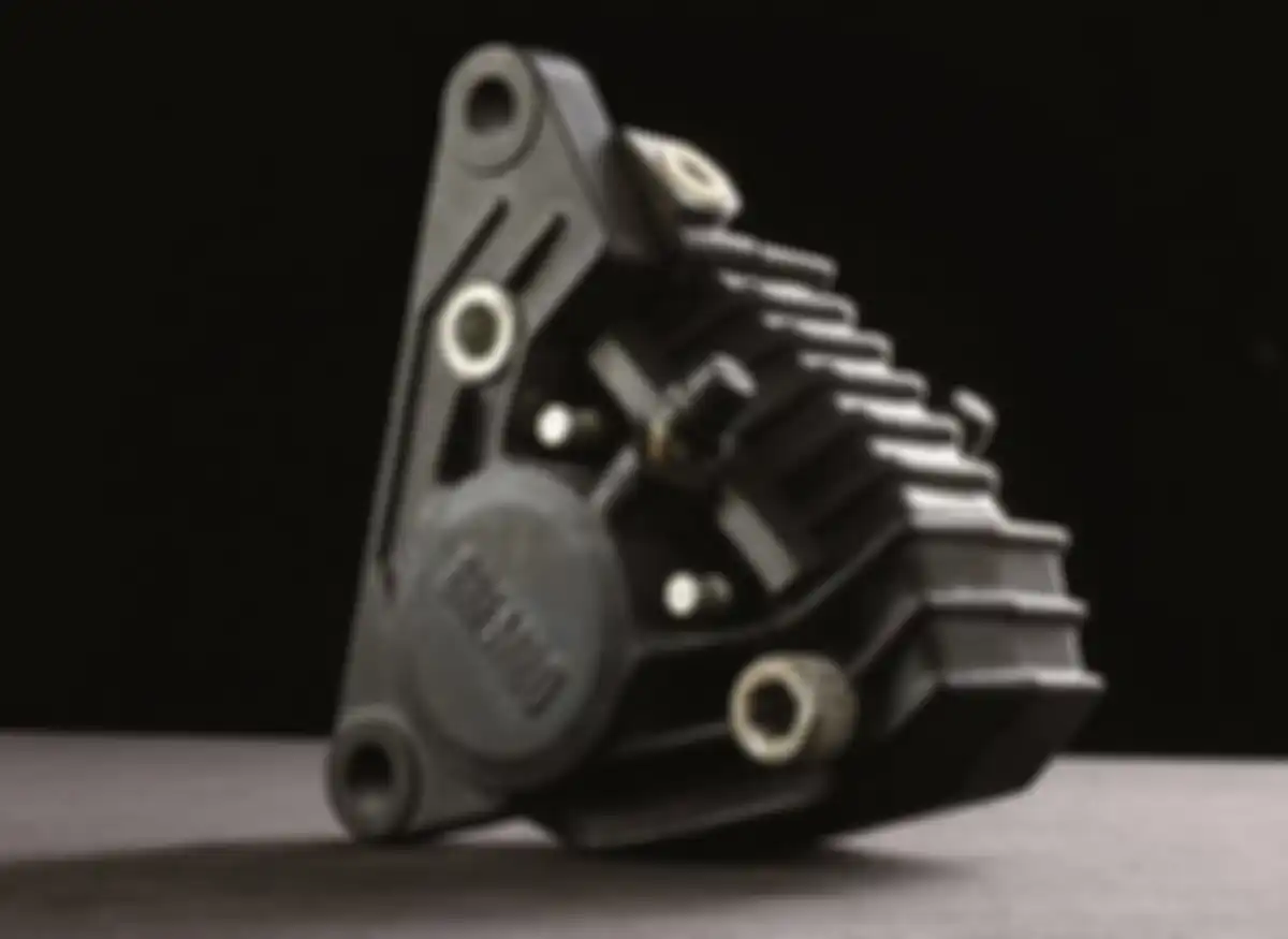 Kaliper rem motor pertama Brembo yang diproduksi pada tahun 1972.