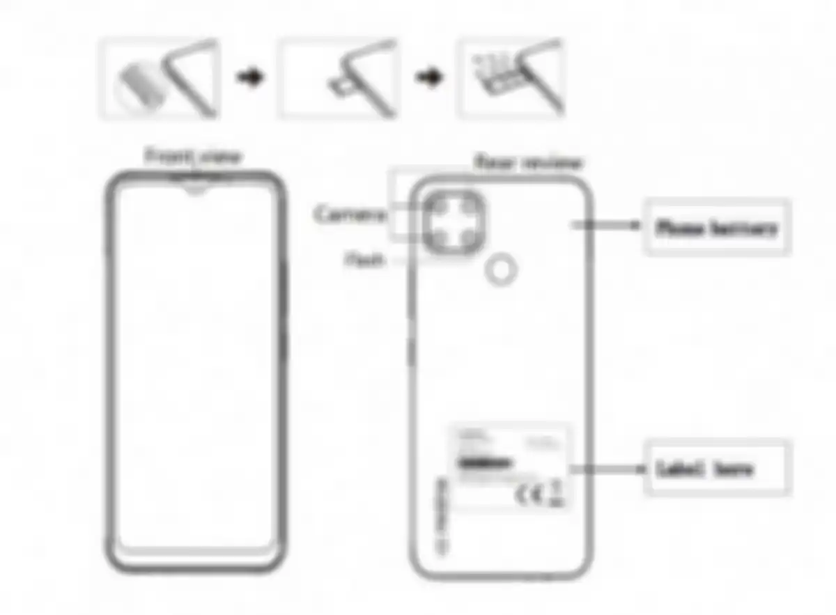 Bocoran desain Realme RMX3261 di lembar sertifikasi.