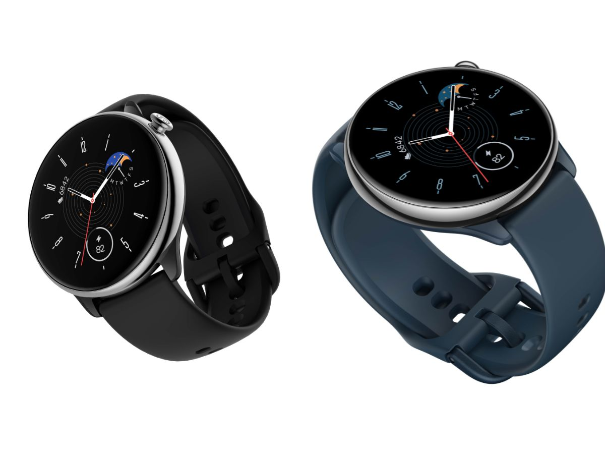 Desain dari Amazfit GTR Mini yang menggunakan sasis berbahan stainless steel dan tombol baja anti karat 