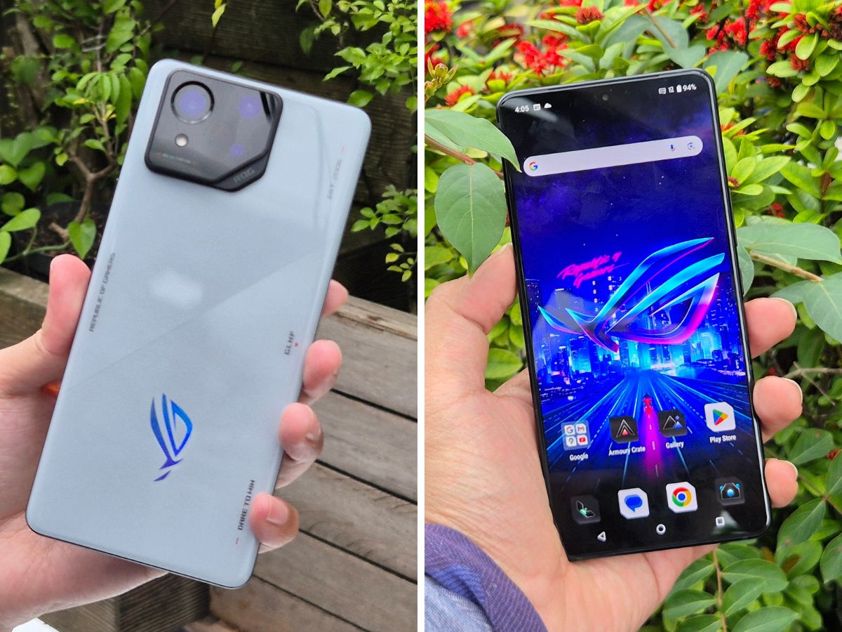 bagian belakang dan depan ROG phone 8