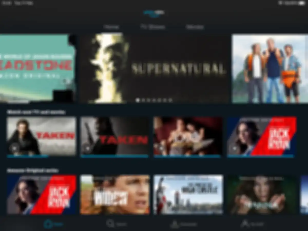 Tampilan Home Amazon Prime Video